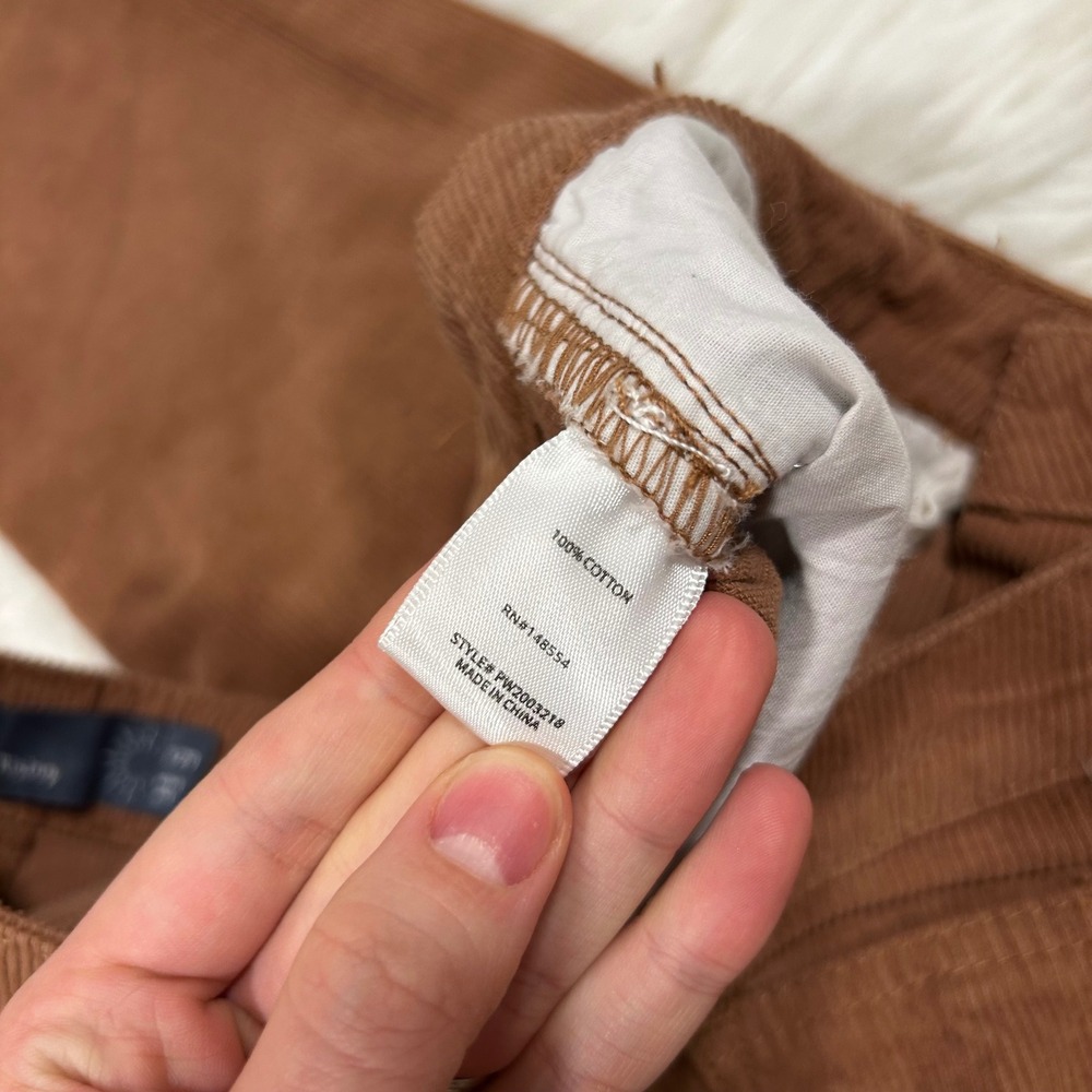 Indigo Rising Rust Brown Corduroy High Rise Straight Leg Pants 9/29 - Picture 3 of 7